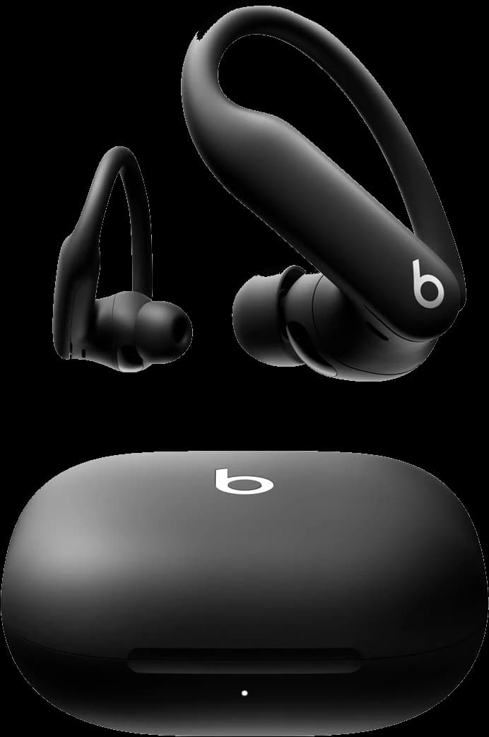 Beats Powerbeats Pro 2 earhook earbuds in jet black with charging case