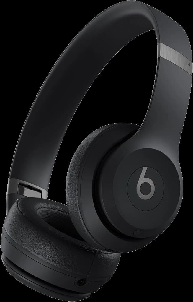 Beats Solo 4 on-ear wireless headphones in matte black