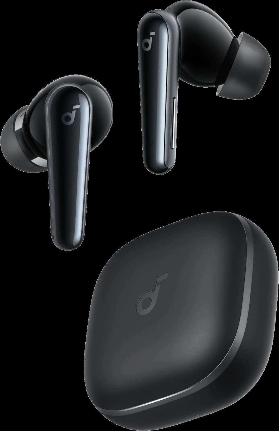 Soundcore Liberty 5 earbuds in black with charging case