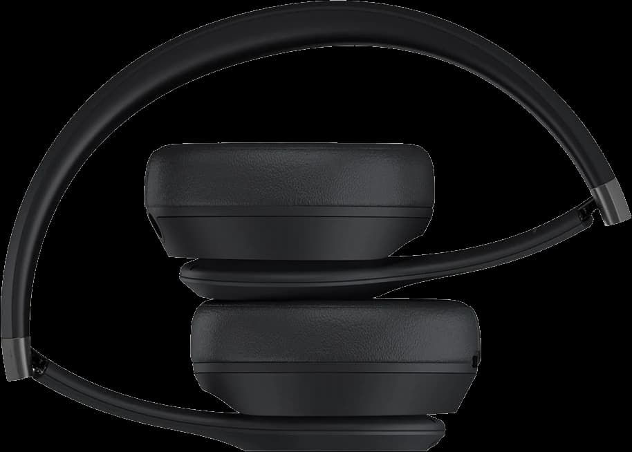Beats Solo 4 in matte black, folded